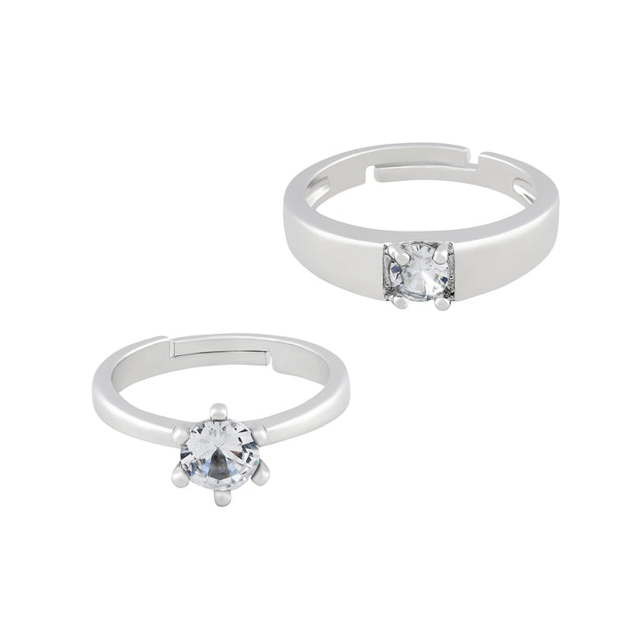 Wade & Vanessa Classic Claws Diamond Couple Rings