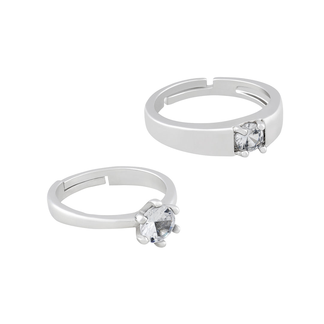 Wade & Vanessa Classic Claws Diamond Couple Rings