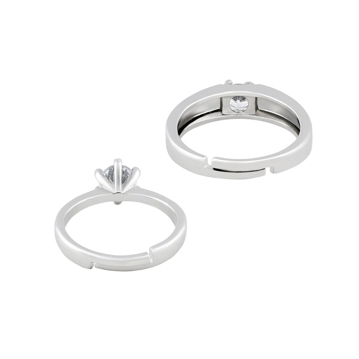 Wade & Vanessa Classic Claws Diamond Couple Rings