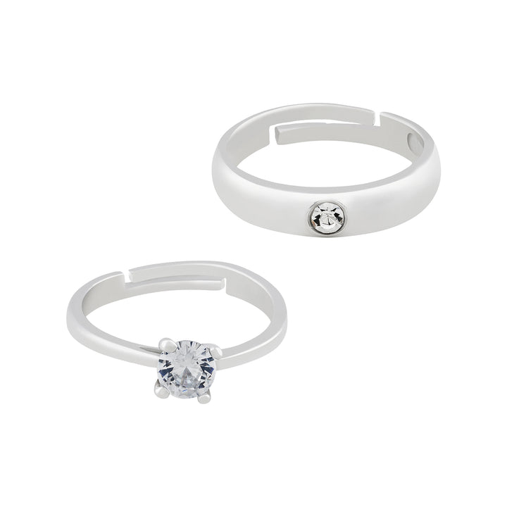 Simon & Blue Lifetime Diamond Couple Rings