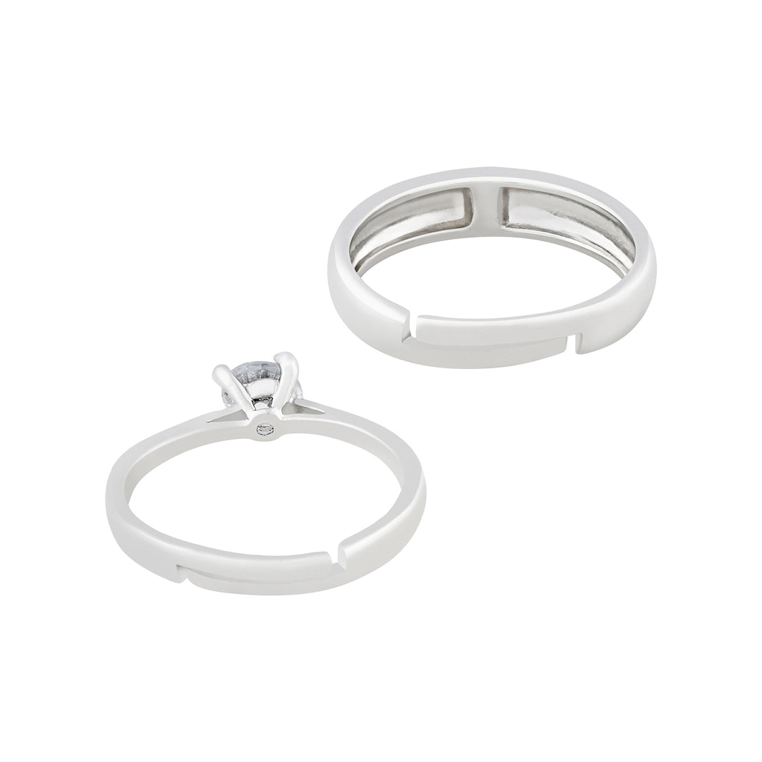 Simon & Blue Lifetime Diamond Couple Rings