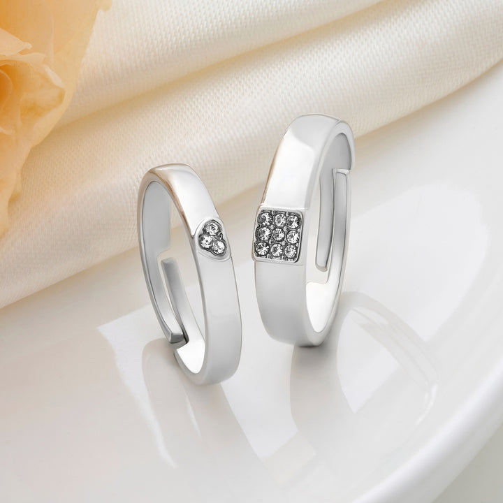 Jack & Elizabeth Diamond Couple Rings