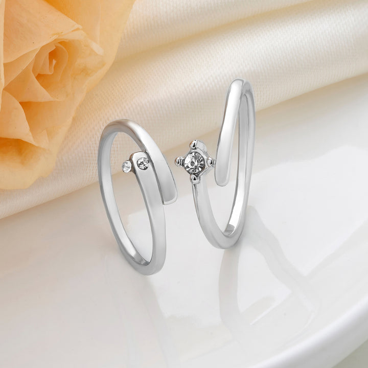 Erik & Christine Diamond Couple Rings