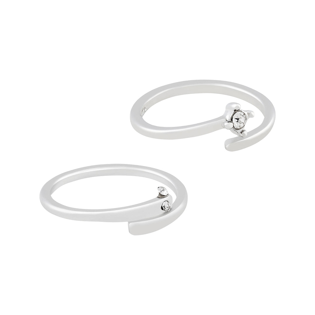 Erik & Christine Diamond Couple Rings