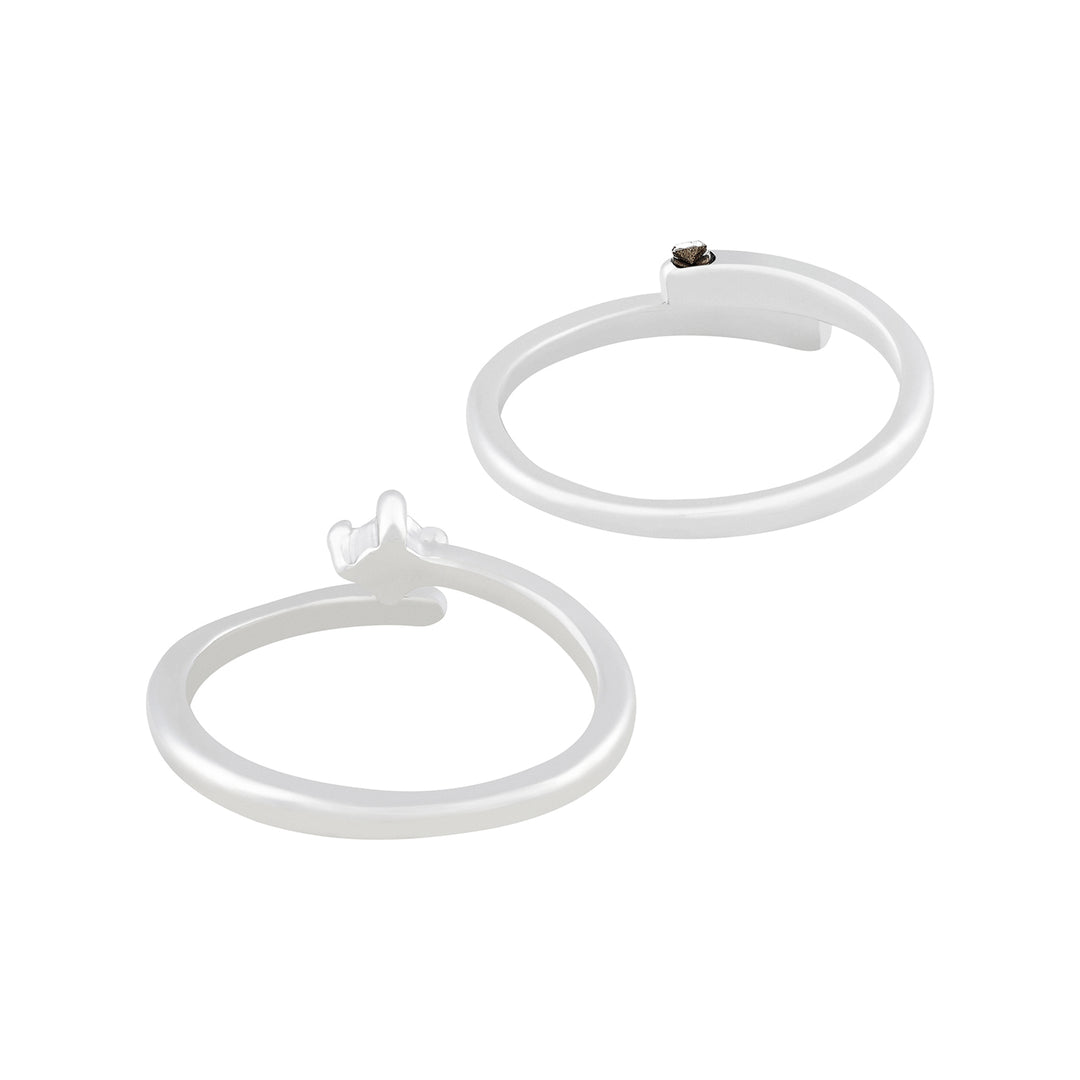 Erik & Christine Diamond Couple Rings