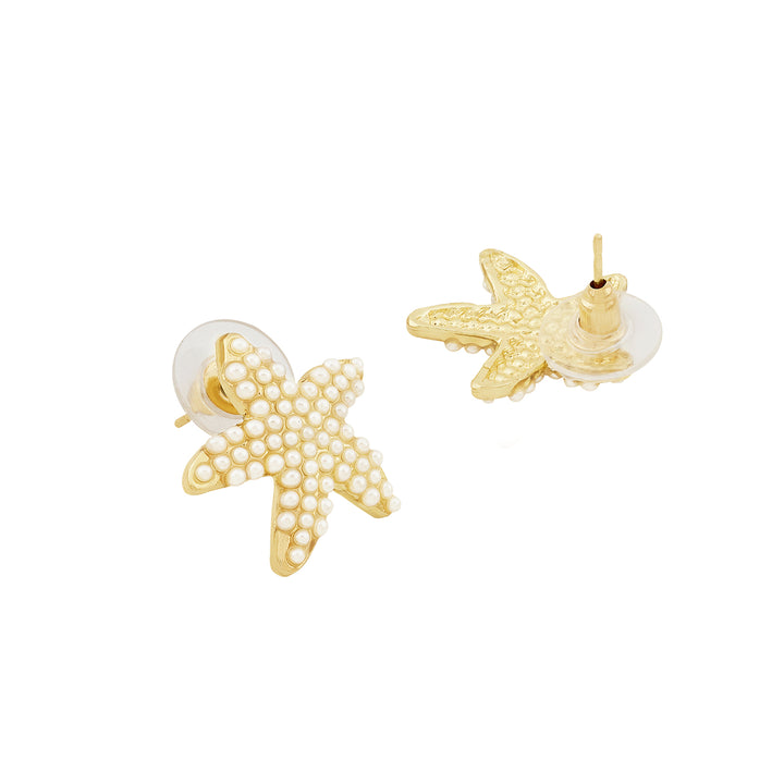 Bree Starfish Gold Seashell Earrings