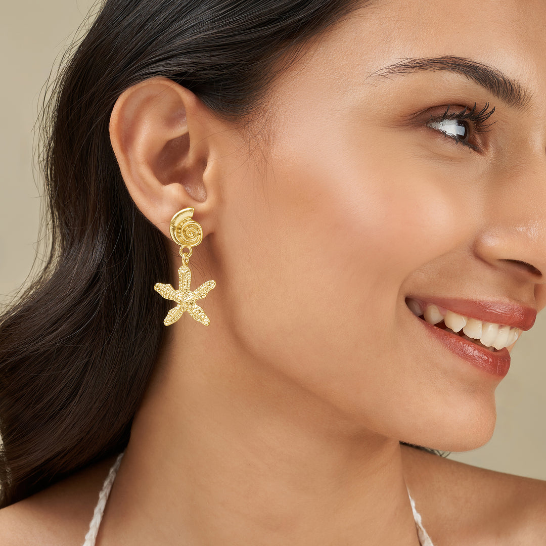 Coasta Gold Seashells Earrings