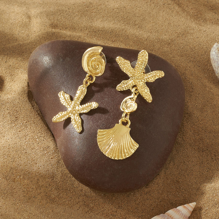 Coasta Gold Seashells Earrings