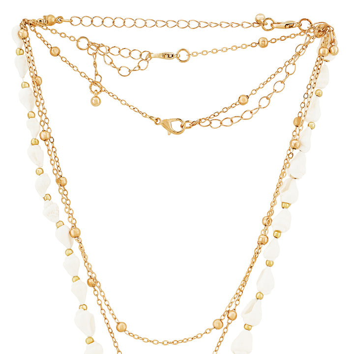 Sephra Gold Layered Seashells Necklace