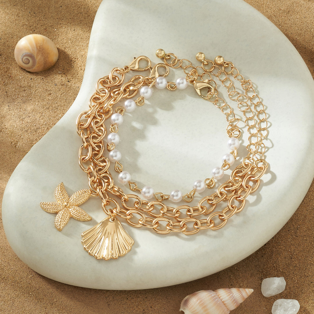 Oasys Gold Seashells Bracelet