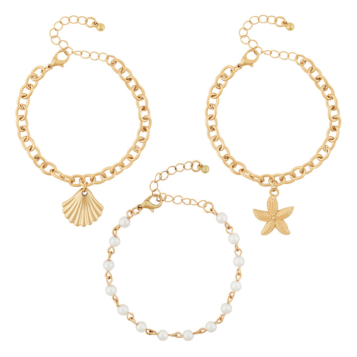 Oasys Gold Seashells Bracelet