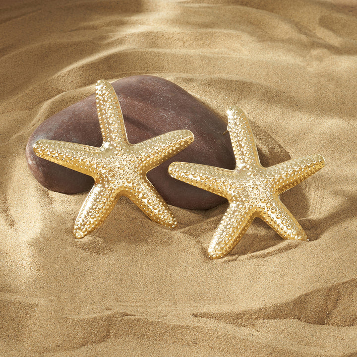 Vexa Starfish Gold Seashell Earrings
