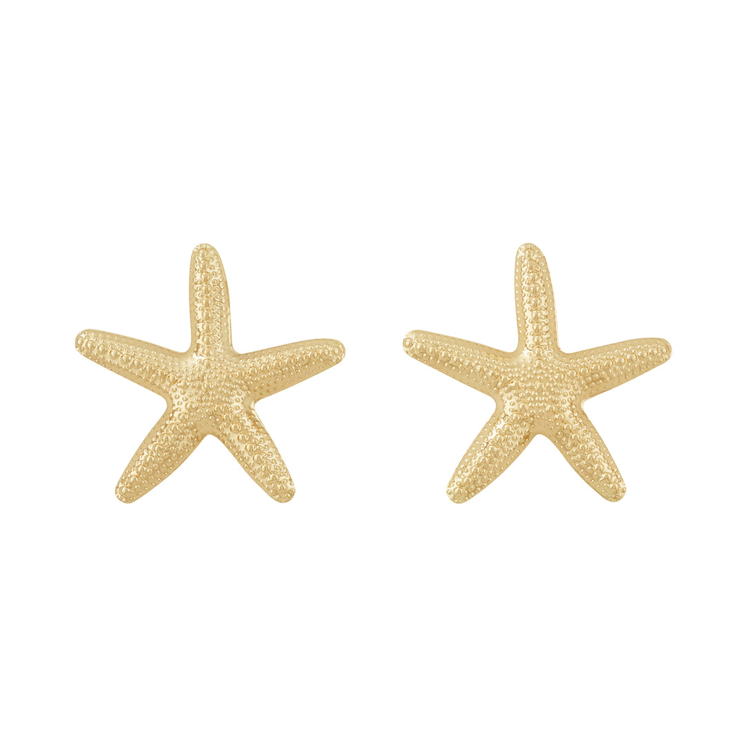 Vexa Starfish Gold Seashell Earrings