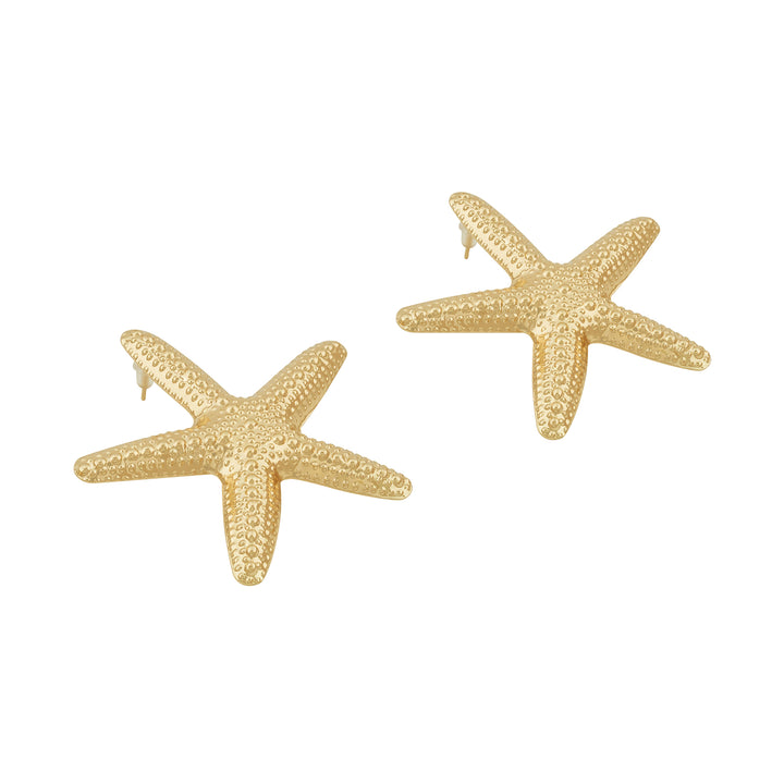 Vexa Starfish Gold Seashell Earrings