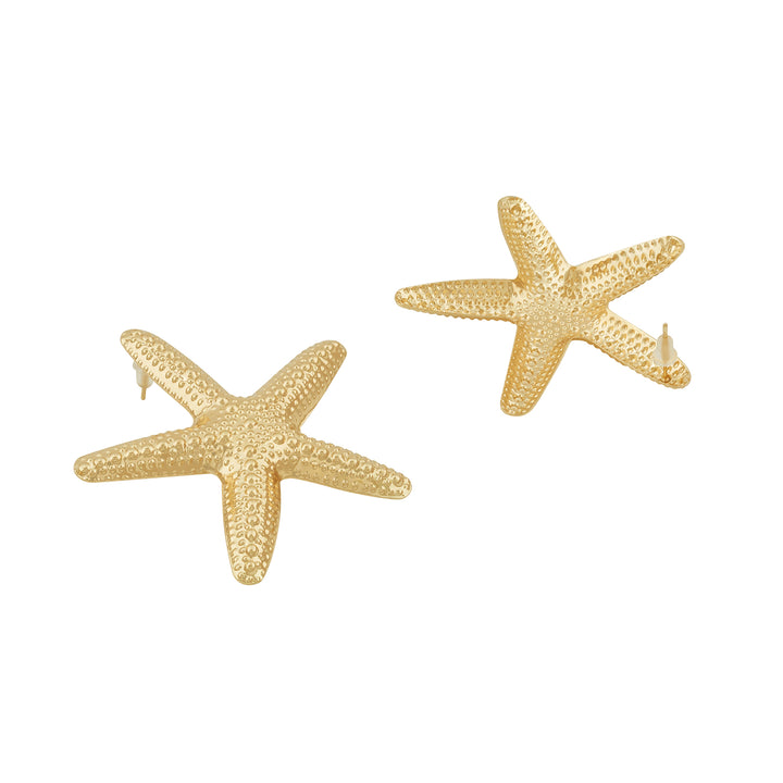 Vexa Starfish Gold Seashell Earrings
