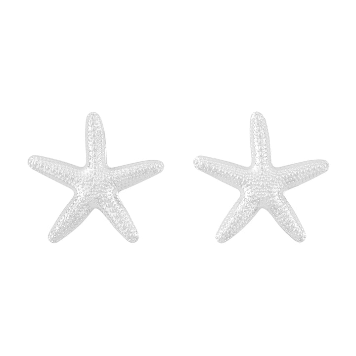 Vexa Starfish Silver Seashell Earrings