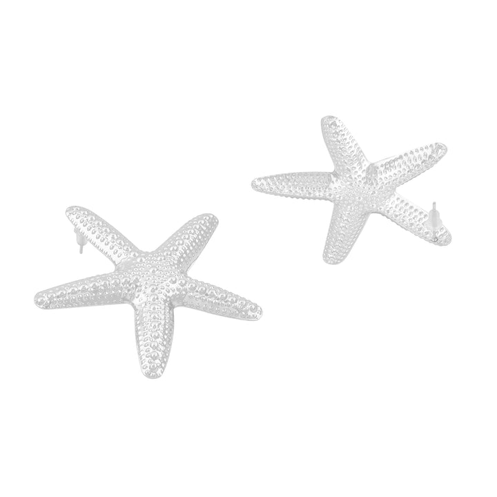 Vexa Starfish Silver Seashell Earrings