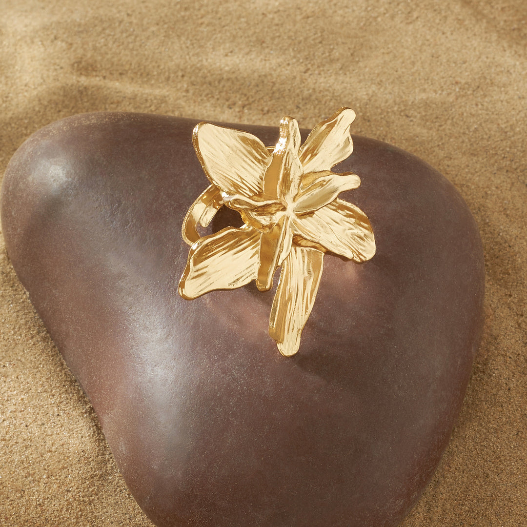 Zella Floral Gold Ring