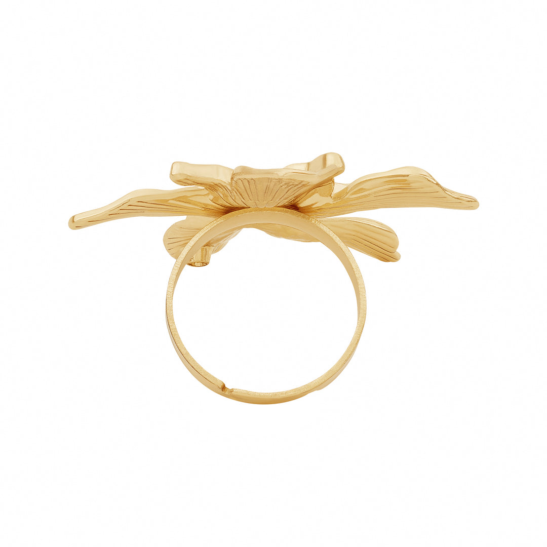 Zella Floral Gold Ring