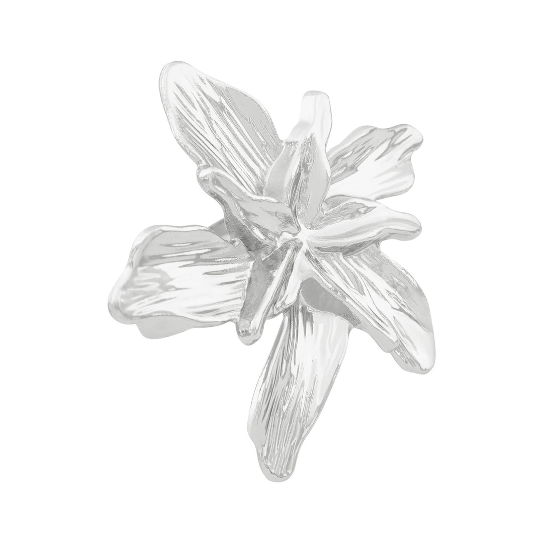 Zella Floral Silver Ring