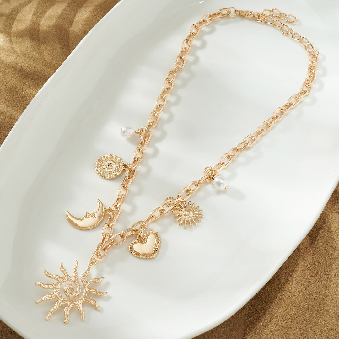 Seraya Golden Charm Necklace