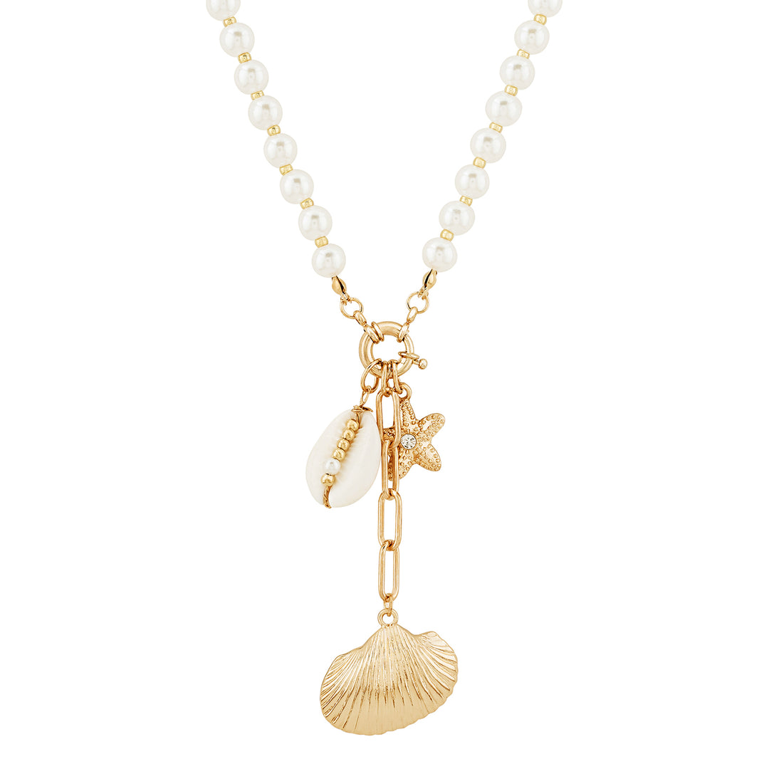 Aeris Gold Seashells Necklace