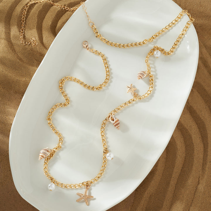 Elowyn Gold Seashells Waist Chain