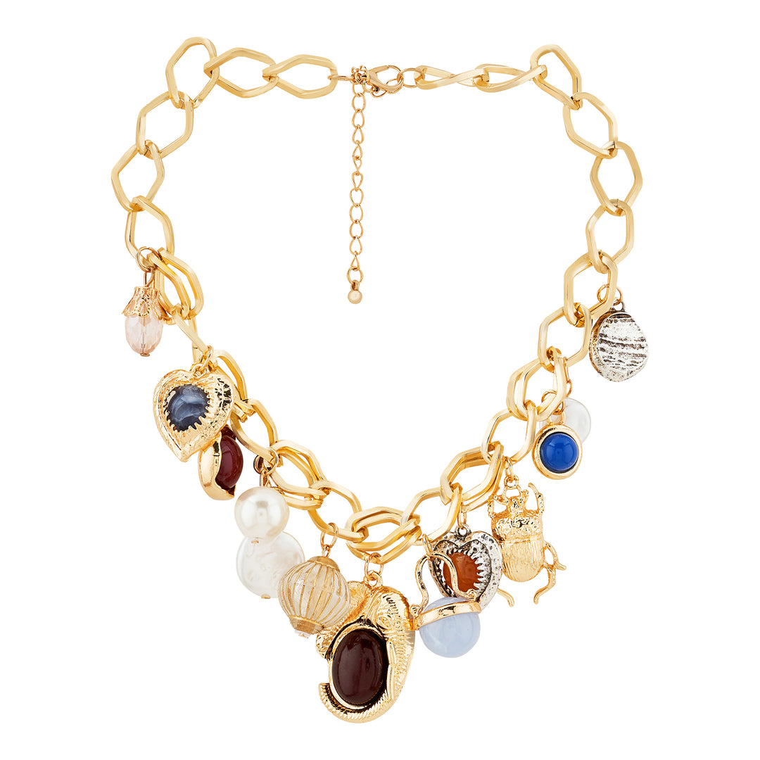 Lunelle Gold Charm Necklace