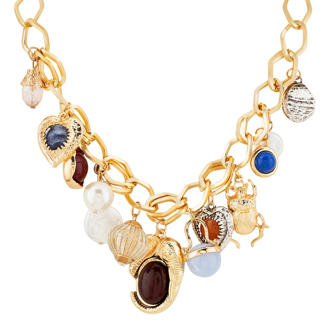 Lunelle Gold Charm Necklace