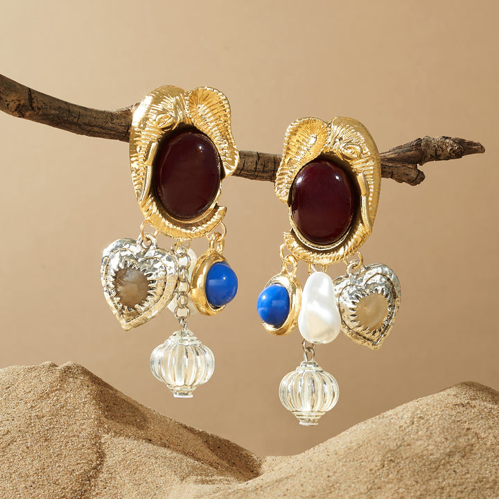 Lunelle Gold Charm Earring