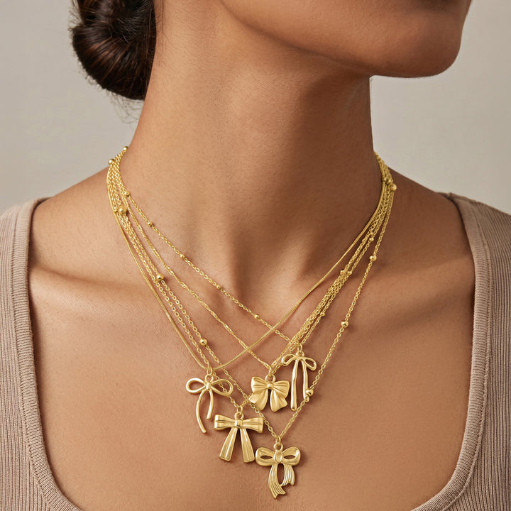 Dosie Layered Gold Love Necklace
