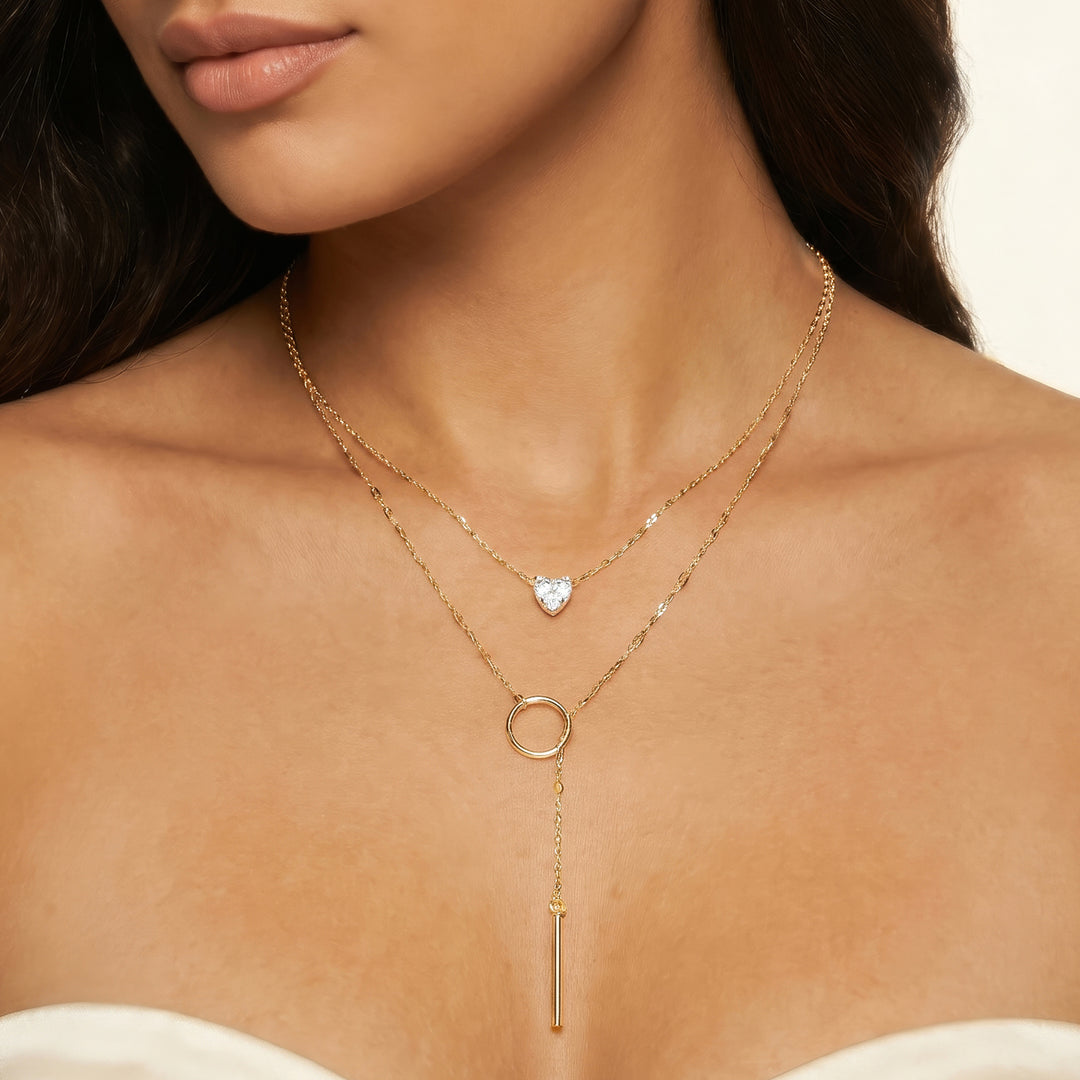 Amelune Gold Love Necklace