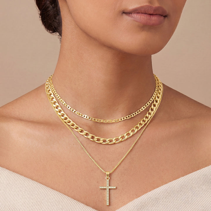 Everan Gold Layered Love Necklace