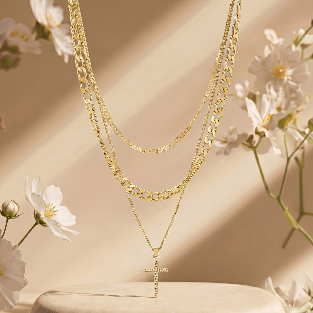 Everan Gold Layered Love Necklace