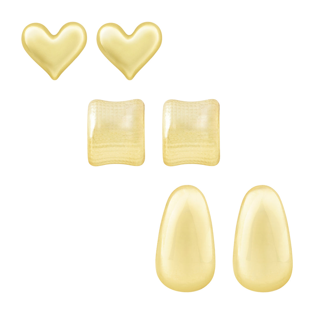 Dayna Gold Love Earrings Set