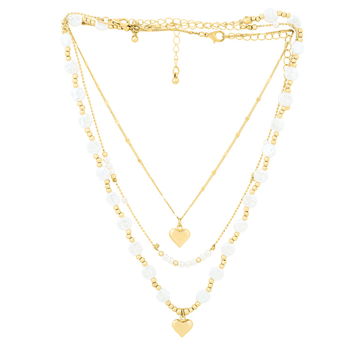 Golden Tide Love Layered Necklace