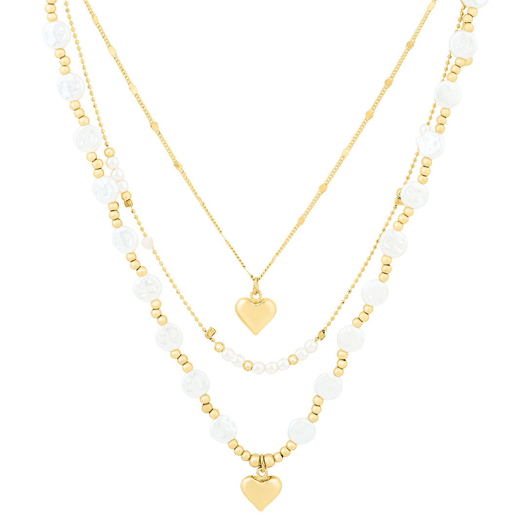 Golden Tide Love Layered Necklace