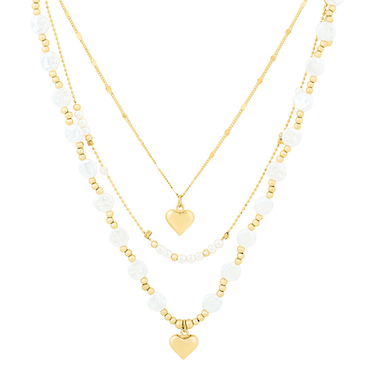 Golden Tide Love Layered Necklace