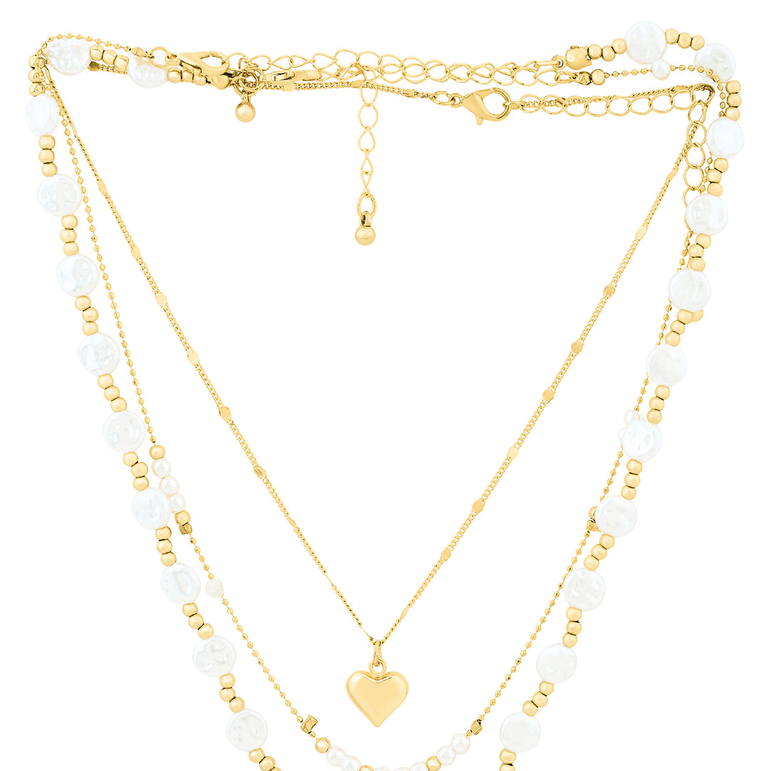 Golden Tide Love Layered Necklace