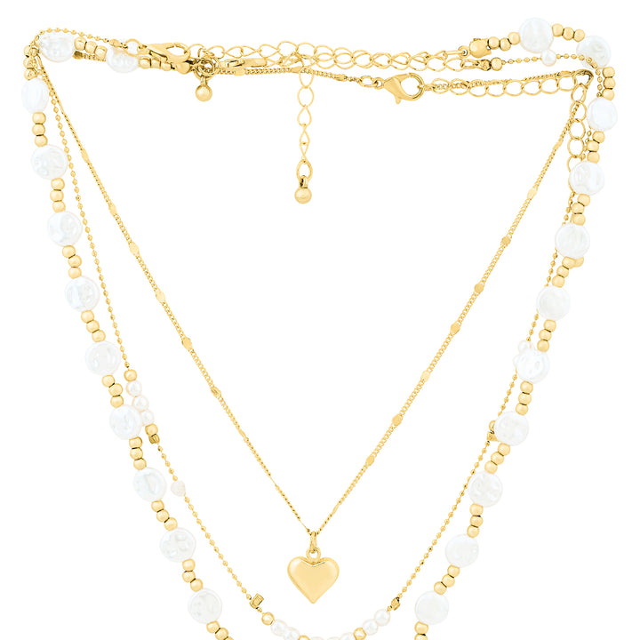 Golden Tide Love Layered Necklace