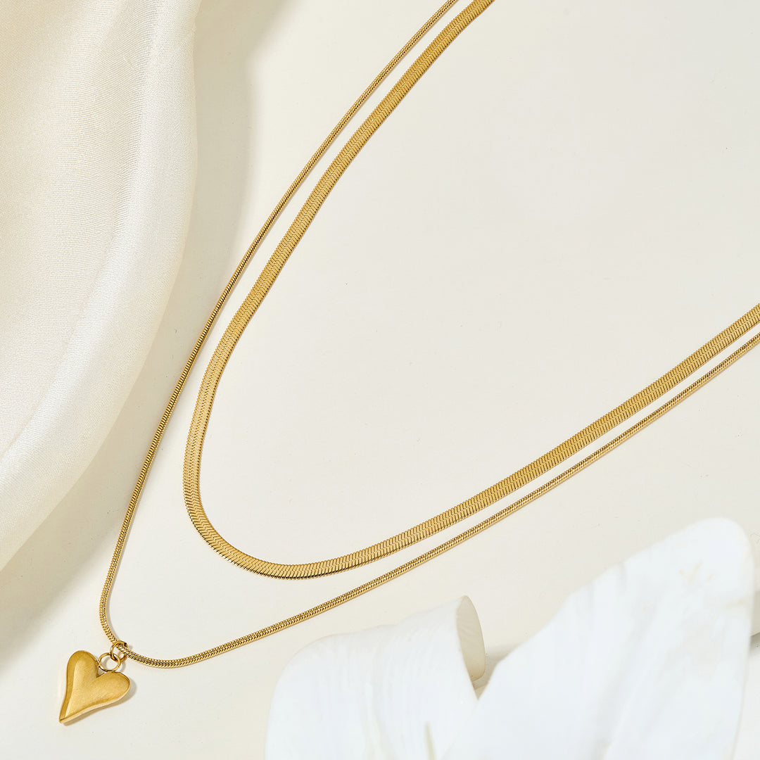 Renika Gold Love Necklace