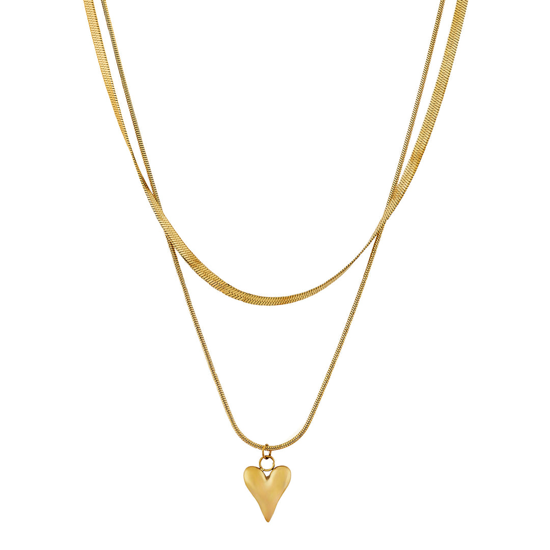 Renika Gold Love Necklace
