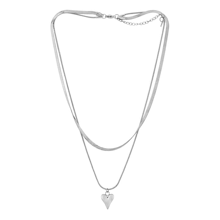 Renika Silver Love Necklace