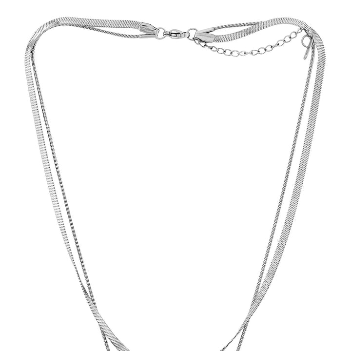 Renika Silver Love Necklace