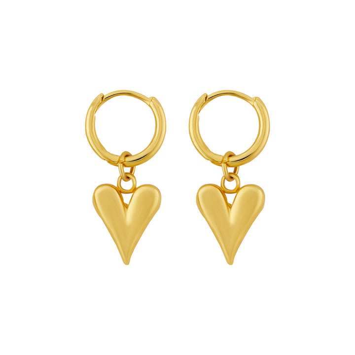Ren Ren Gold Heart Love Earrings