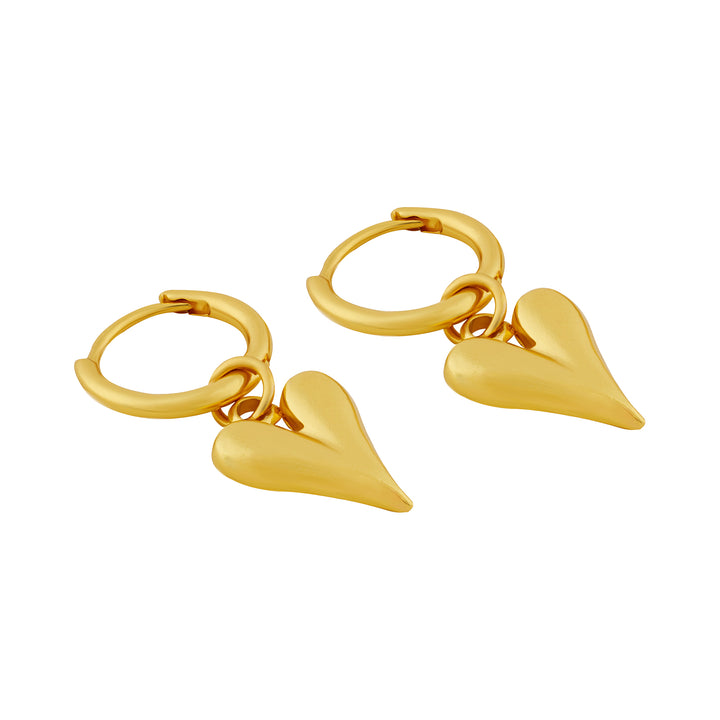 Ren Ren Gold Heart Love Earrings
