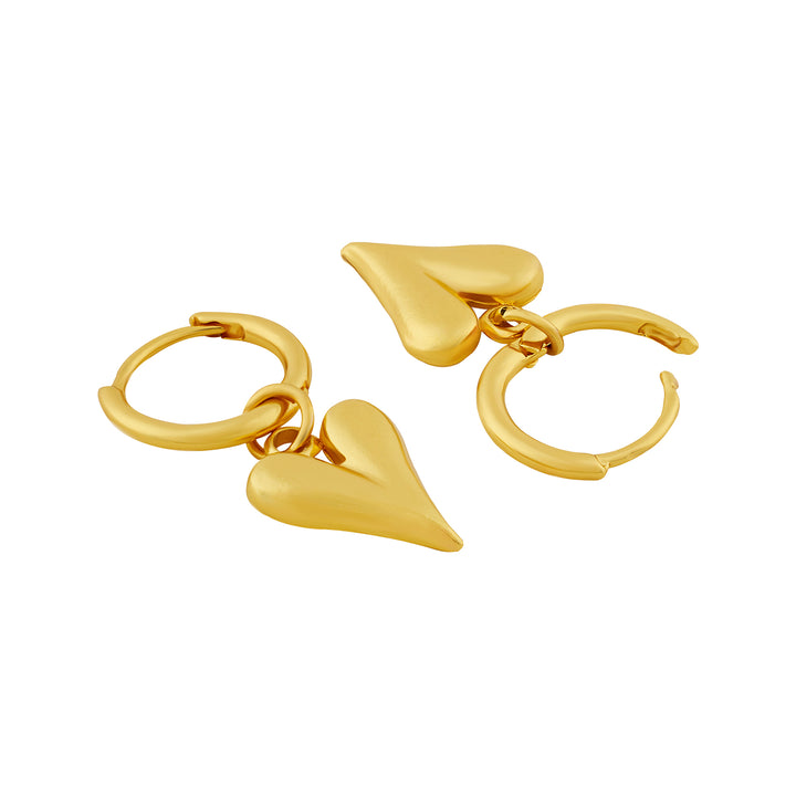 Ren Ren Gold Heart Love Earrings