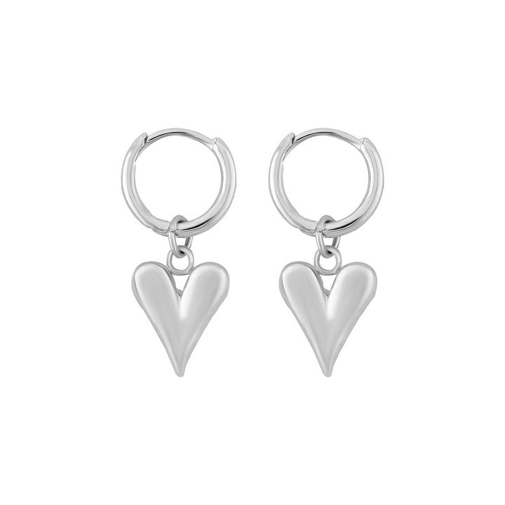 Ren Ren Silver Heart Love Earrings