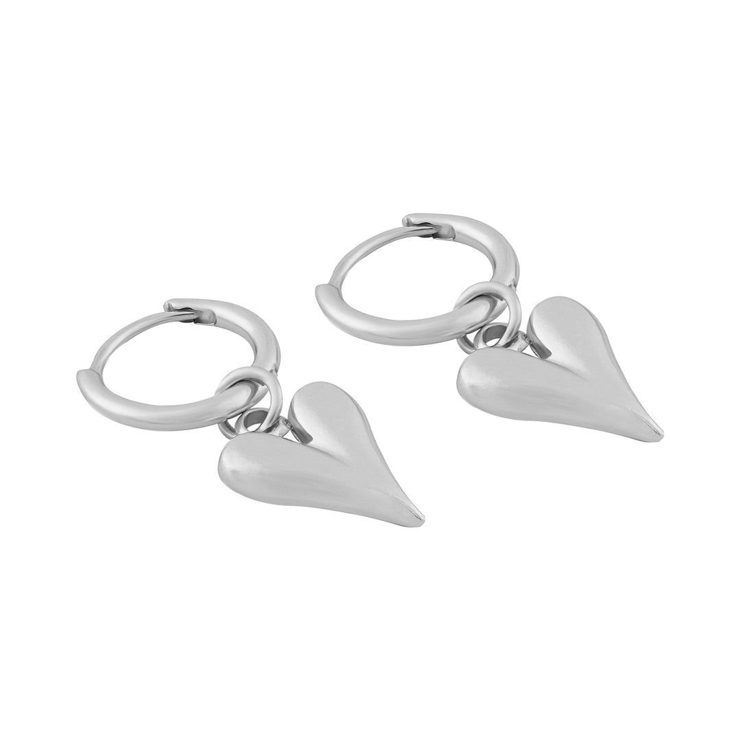 Ren Ren Silver Heart Love Earrings