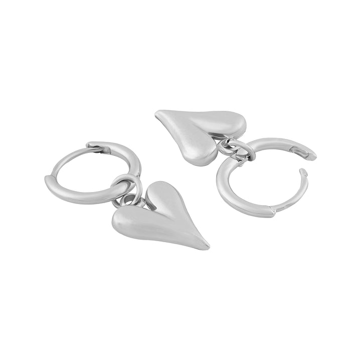 Ren Ren Silver Heart Love Earrings